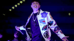 Singer Performancein Sports Jacket Wallpaper