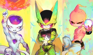 Sinister Cartoon Villains Assemble For Action Wallpaper