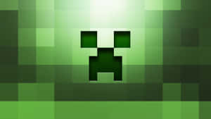 Sinister Green Creeper Face In The Dark Wallpaper