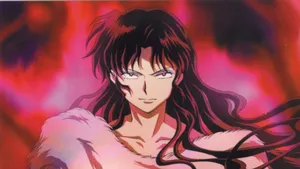 Sinister Naraku Stands Tall In The Shadows Wallpaper