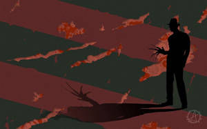 Sinister Shadow Art Of Freddy Krueger Wallpaper