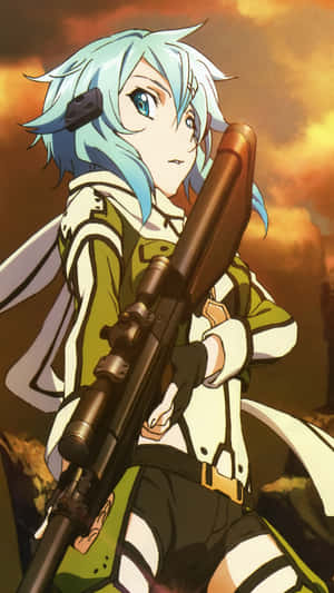 Sinon From Sword Art Online Wallpaper