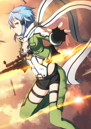 Sinon, Ready For Action Wallpaper