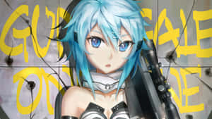 Sinon Steps Up To The Challenge Wallpaper