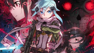 Sinon, Swordsman And Archer Of The War Of Underworld Wallpaper