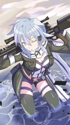 Sinon, The Perfect Man-machine Interface Wallpaper