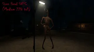 Siren Head By Streetlight Wallpaper