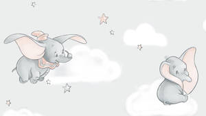 Sitting And Flying Dumbo Wallpaper