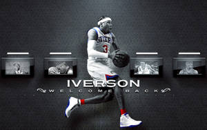 Sixers Player Iverson Fanart Wallpaper