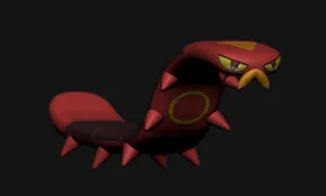 Sizzlipede Dark Background Wallpaper