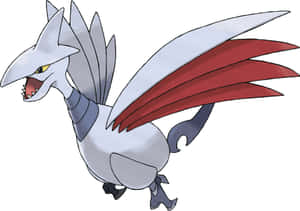 Skarmory Art On White Backdrop Wallpaper