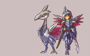 Skarmory With Human Form Wallpaper