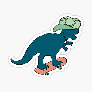 Skateboard Aesthetic Dino Wallpaper