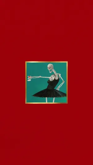 Skeleton Ballerina Artwork Wallpaper