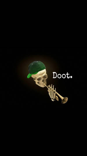 Skeleton Meme Trumpet Wallpaper