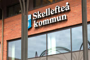 Skelleftea Kommun Building Signage Wallpaper