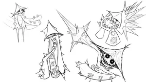 Sketches Of Cacturne Wallpaper