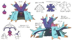 Sketches Of Toxapex Wallpaper