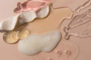 Skincare Product Swatches Aesthetic Wallpaper