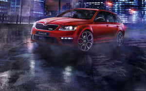 Skoda Octavia - A Masterpiece Of Style And Performance Wallpaper