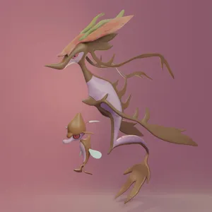 Skrelp And Dragalge In 3d Wallpaper