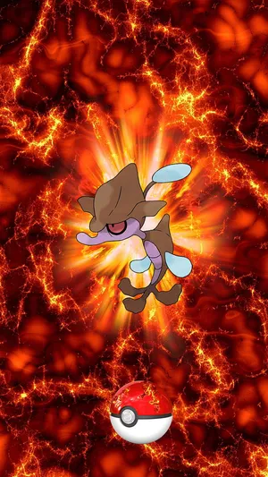 Skrelp On Explosion Background Wallpaper