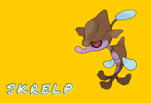 Skrelp On Yellow Background Wallpaper