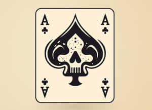 Skull Aceof Spades Card Wallpaper