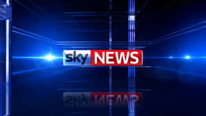 Sky News Neon Blue Lights Wallpaper