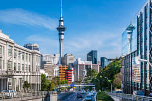 Sky Tower Auckland Cityscape Wallpaper