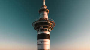 Sky Tower Auckland Dusk View Wallpaper