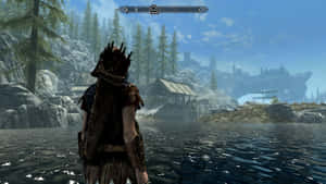 Skyrim Adventurer Near Riverwood Wallpaper