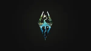 Skyrim Logo Gaming Profile Wallpaper