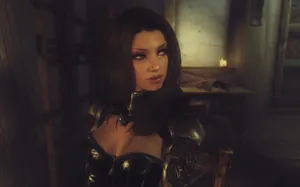 Skyrim's Serana - The Enigmatic Vampire Companion Wallpaper