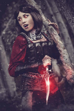 Skyrim Serana - Powerful Vampire In The Land Of Skyrim Wallpaper