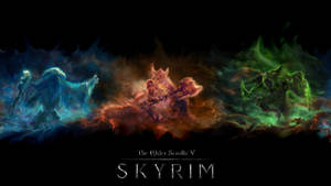 Skyrim Smoke Art Wallpaper