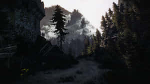 Skyrim Smoky Mountain Landscape Wallpaper