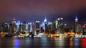 Skyscrapers Of New York City At Dusk Wallpaper