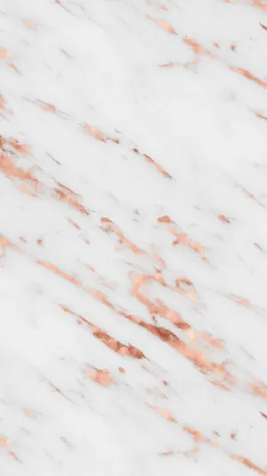 Slanted Rose Gold Marble Wallpaper