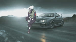 Slate Black Supra Kakashi Jdm Anime Wallpaper