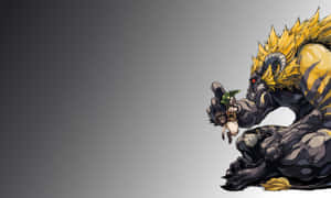 Slay Monstrous Beasts With Monster Hunter Desktop Wallpaper