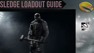 Sledge Breaking Through The Wall In Rainbow Six Siege Wallpaper