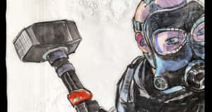 Sledge From Rainbow Six Siege In Action Wallpaper