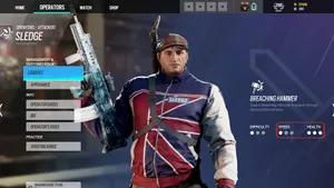 Sledge, The Powerful Attacker From Rainbow Six Siege, In Action Wallpaper