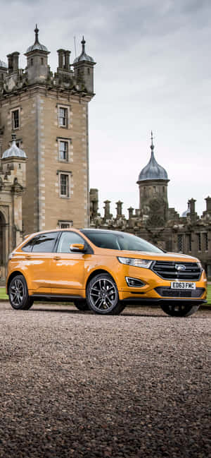 Sleek 2021 Ford Edge On A Scenic Drive Wallpaper