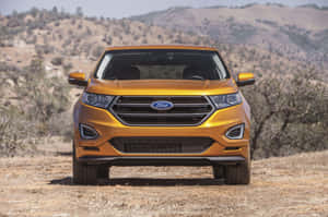 Sleek 2023 Ford Edge On An Open Road Wallpaper