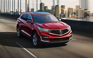 Sleek Acura Rdx In Motion Wallpaper