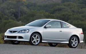 Sleek Acura Rsx Type-s Parked Outdoors Wallpaper