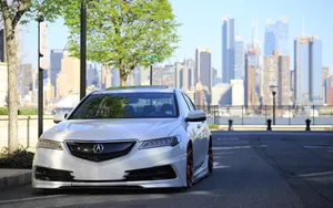 Sleek Acura Tlx Sport Sedan In Action Wallpaper