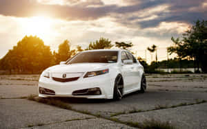 Sleek Acura Tsx On The Road Wallpaper